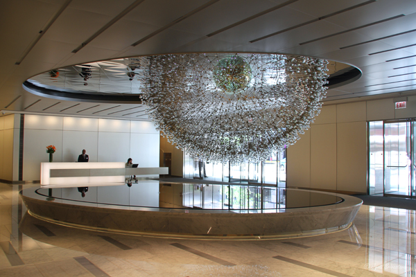 2015: Hancock Center lobby / Lucent by Wolfgang Buttress