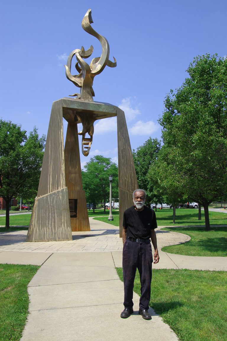 2021 Ida B. Wells Monument ‘Light of Truth’ by Richard Hunt Vector